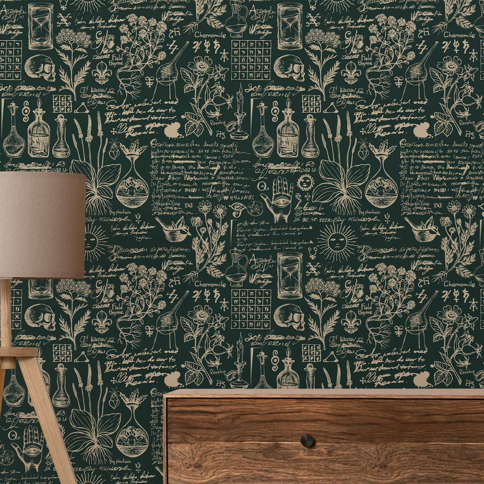 Herbal Wallpaper - Medicina Verde e Herbal Wallpaper, Mural