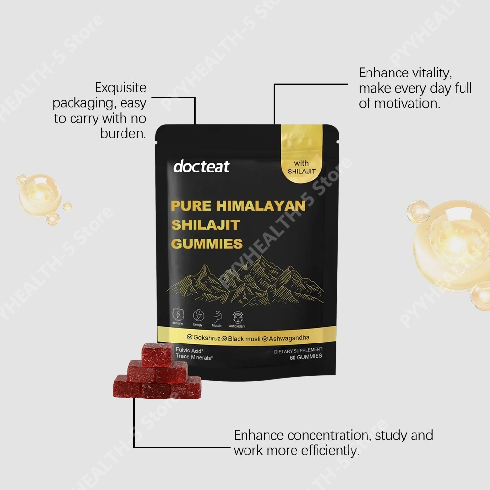 Docteat Gomas de Shilajit Puro - Herbal Wellness Supplement avaliação e preço