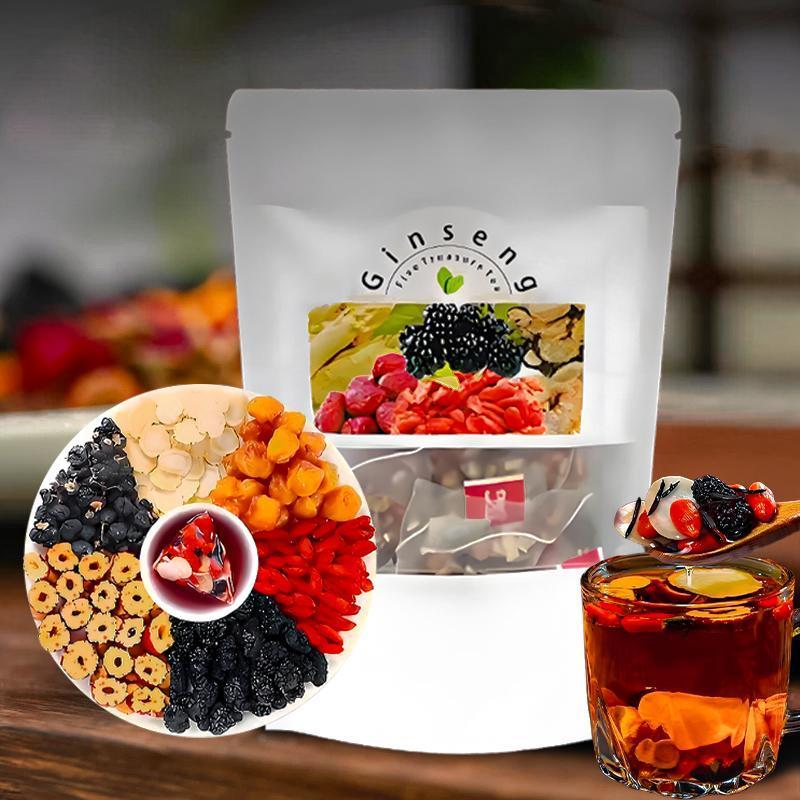 Chá de Ginseng Cinco Tesouros: - Herbal Wellness Supplement avaliação e preço
