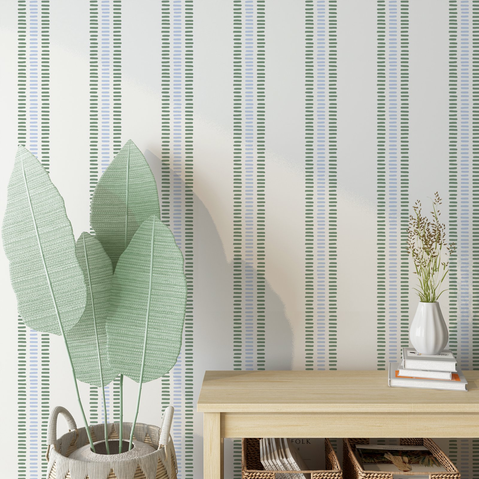 Listras de verão em papel de p - Herbal Wallpaper avaliação e preço