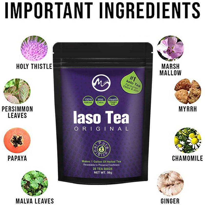 Laso Tea Detox IASO Cleanser C - Herbal Weight Gain avaliação e preço