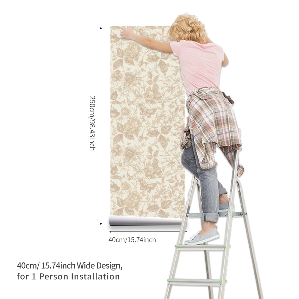 Papel de parede vintage com fl - Herbal Wallpaper avaliação e preço