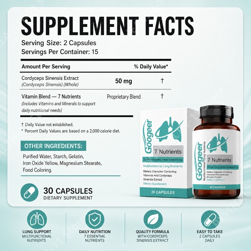 Cápsulas de Extrato de Cordyce - Herbal Wellness Supplement avaliação e preço