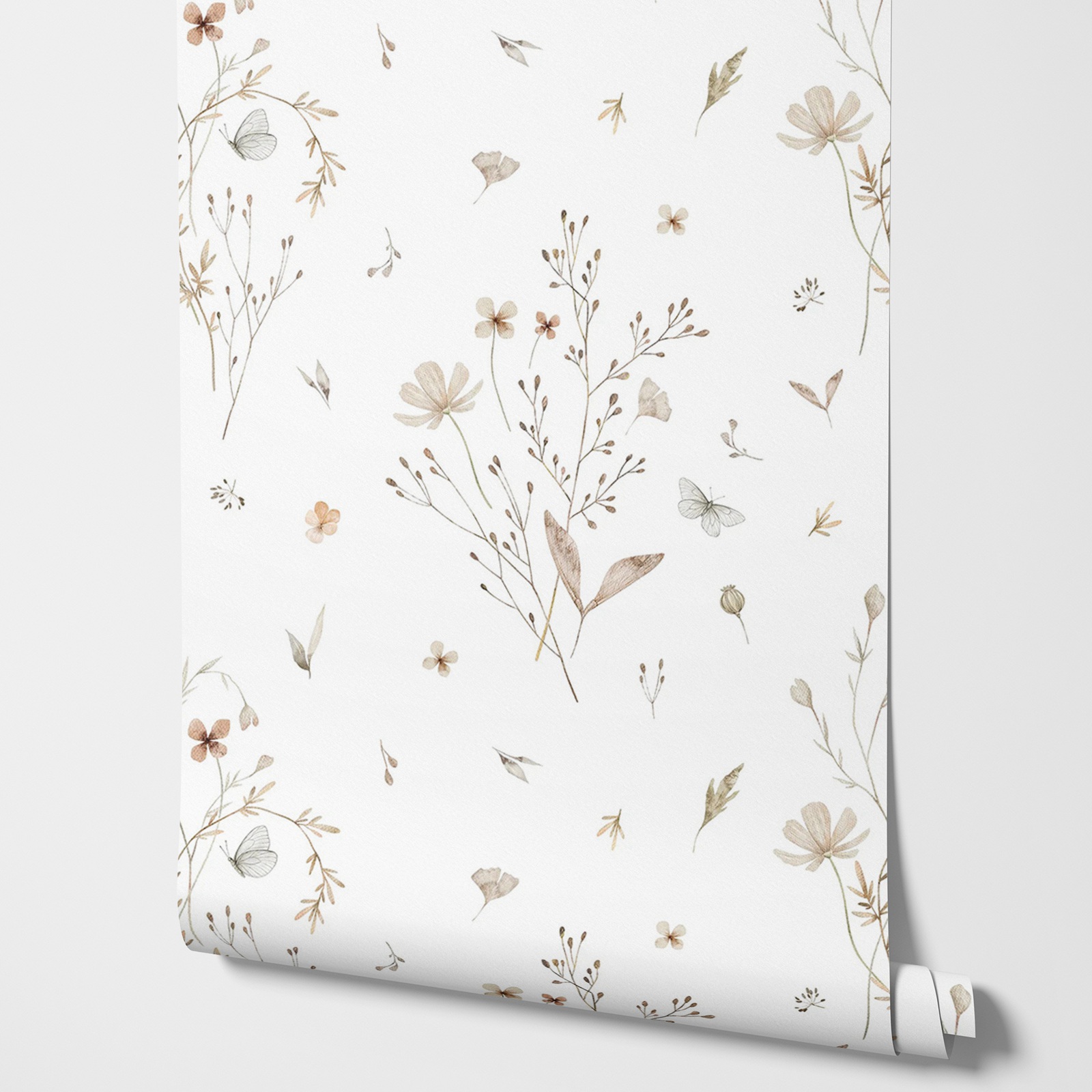 Papel de Parede com Flores Fre - Herbal Wallpaper avaliação e preço