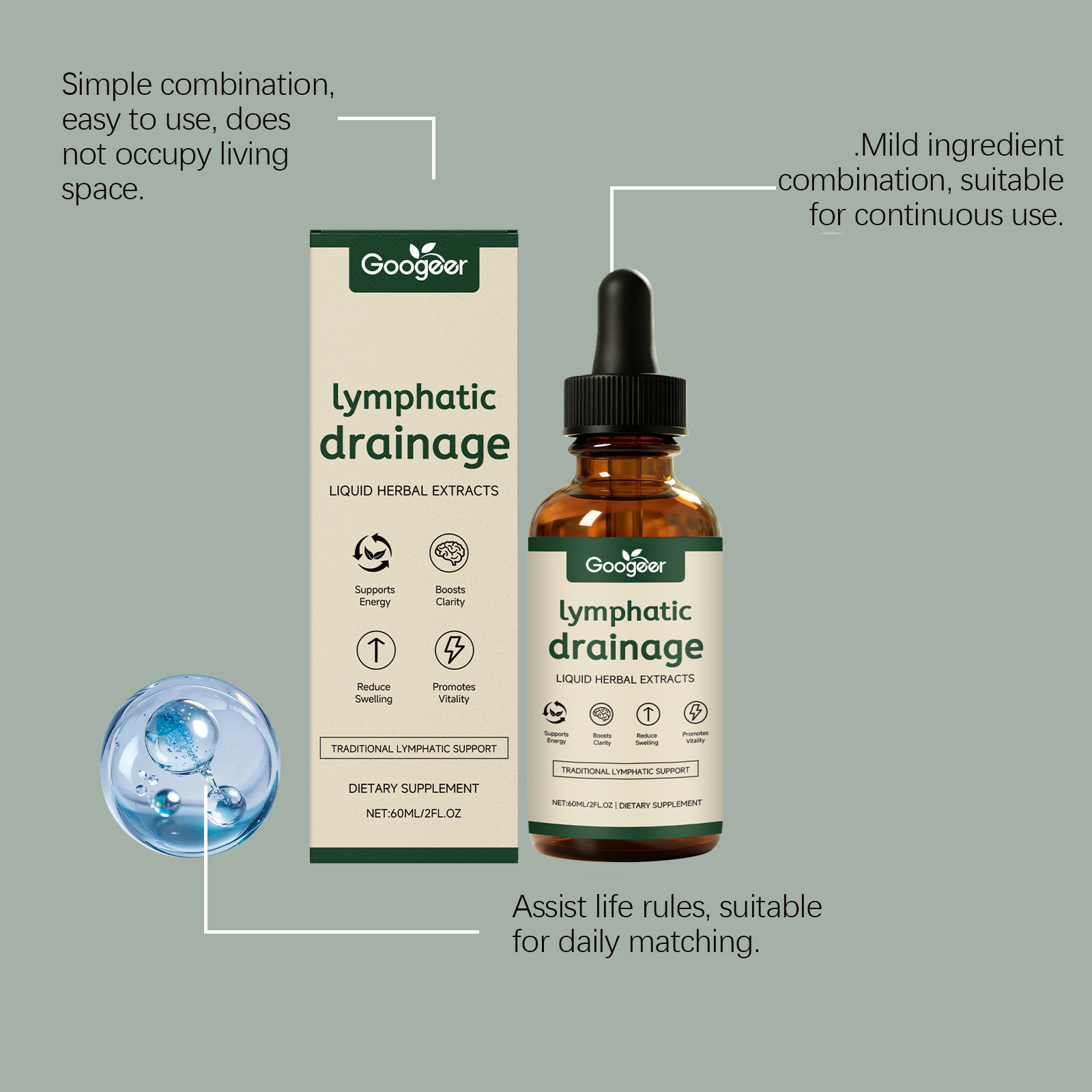 Gotas de Drenagem Linfática 11 - Herbal Wellness Supplement avaliação e preço