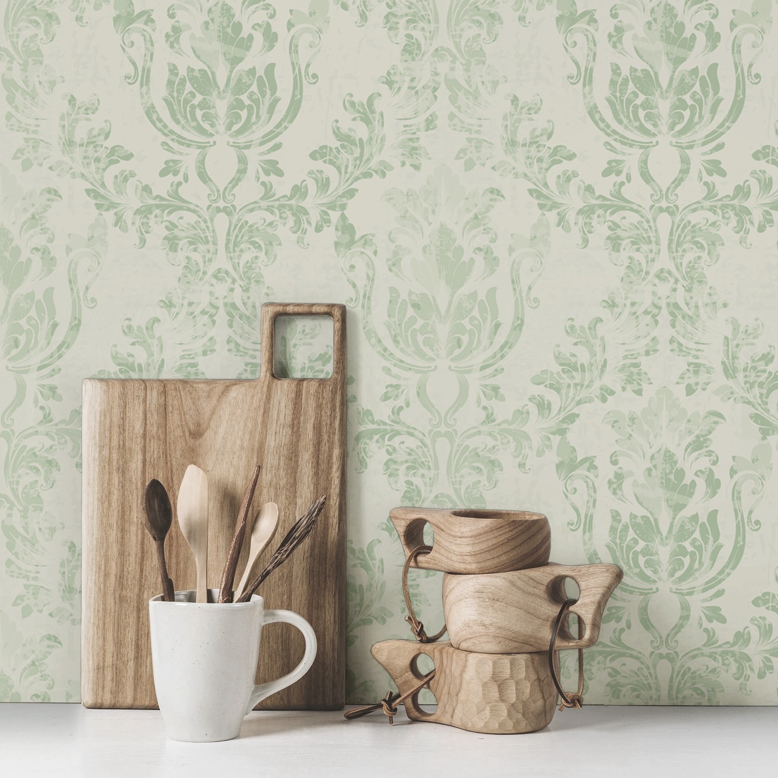 Rolo de papel de parede damasc - Herbal Wallpaper avaliação e preço