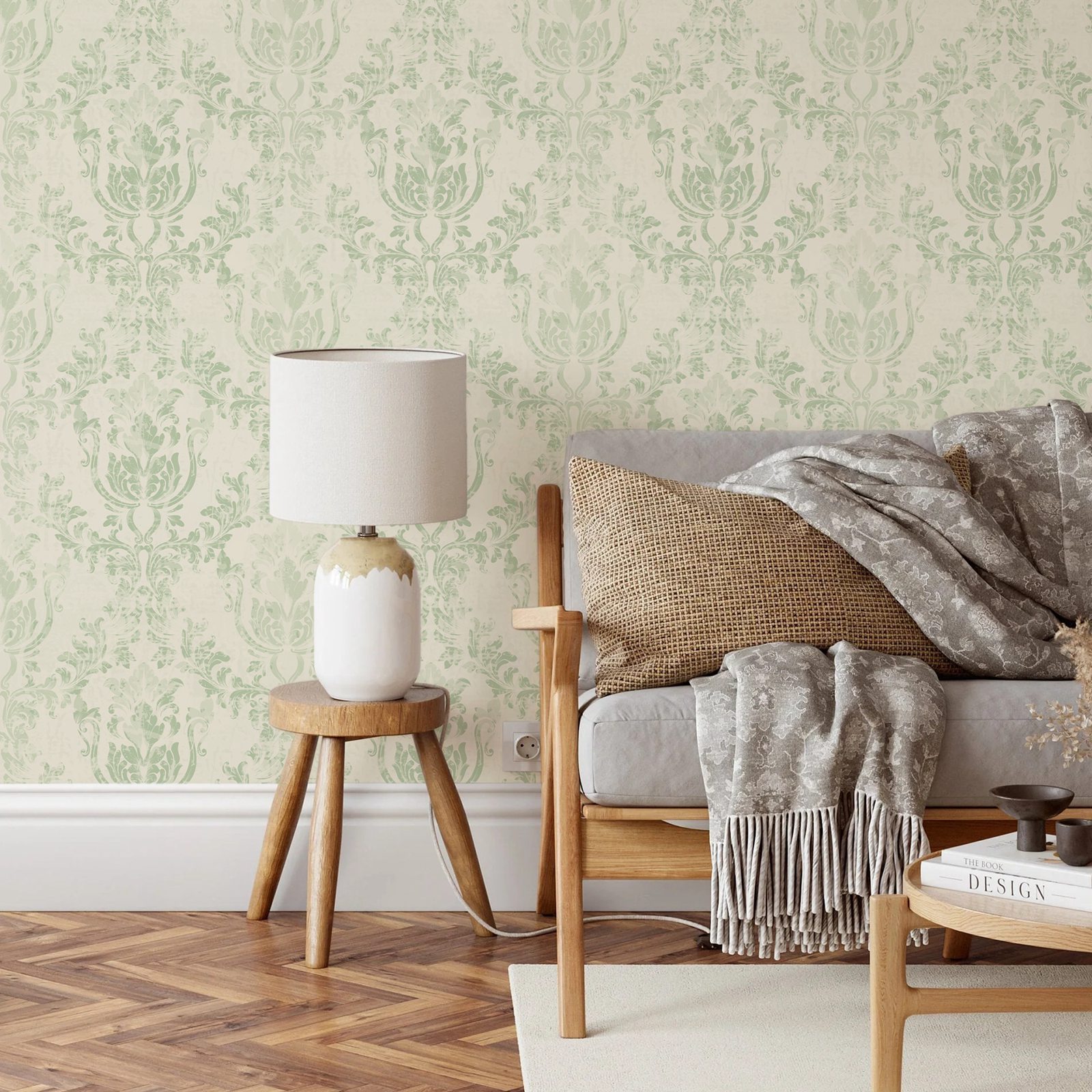 Rolo de papel de parede damasc - Herbal Wallpaper avaliação e preço