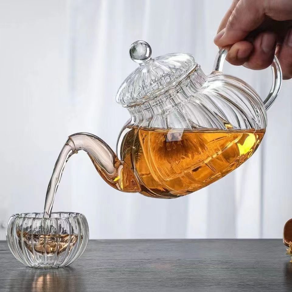 Bule de vidro do bule da flor  - Herbal Wellness Supplement avaliação e preço