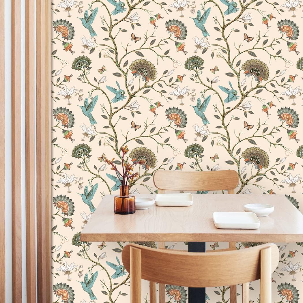 Papel de parede de pássaros re - Herbal Wallpaper avaliação e preço
