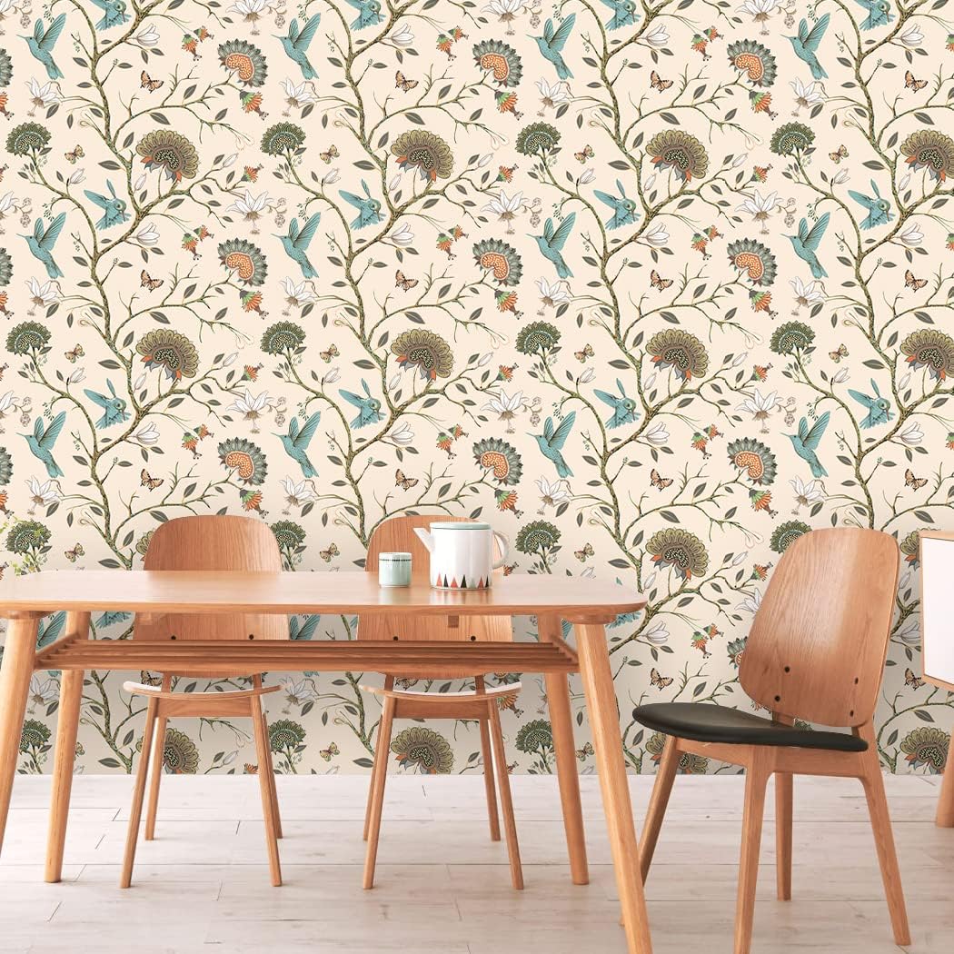 Papel de parede de pássaros re - Herbal Wallpaper avaliação e preço