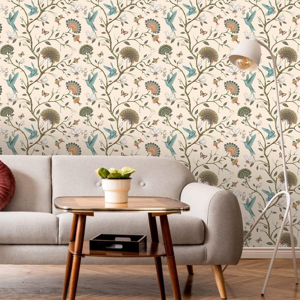 Papel de parede de pássaros re - Herbal Wallpaper avaliação e preço