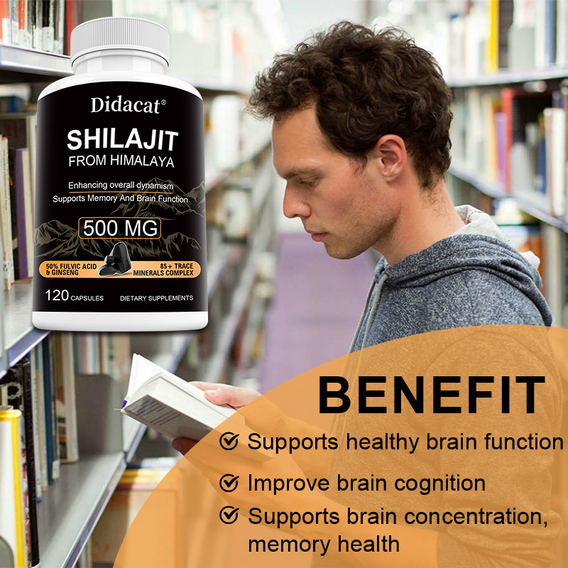 Cápsulas de Shilajit e Ginseng - Herbal Wellness Water avaliação e preço