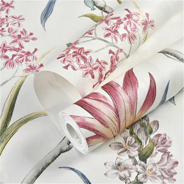 Papel de parede floral em 3d,  - Herbal Wallpaper avaliação e preço