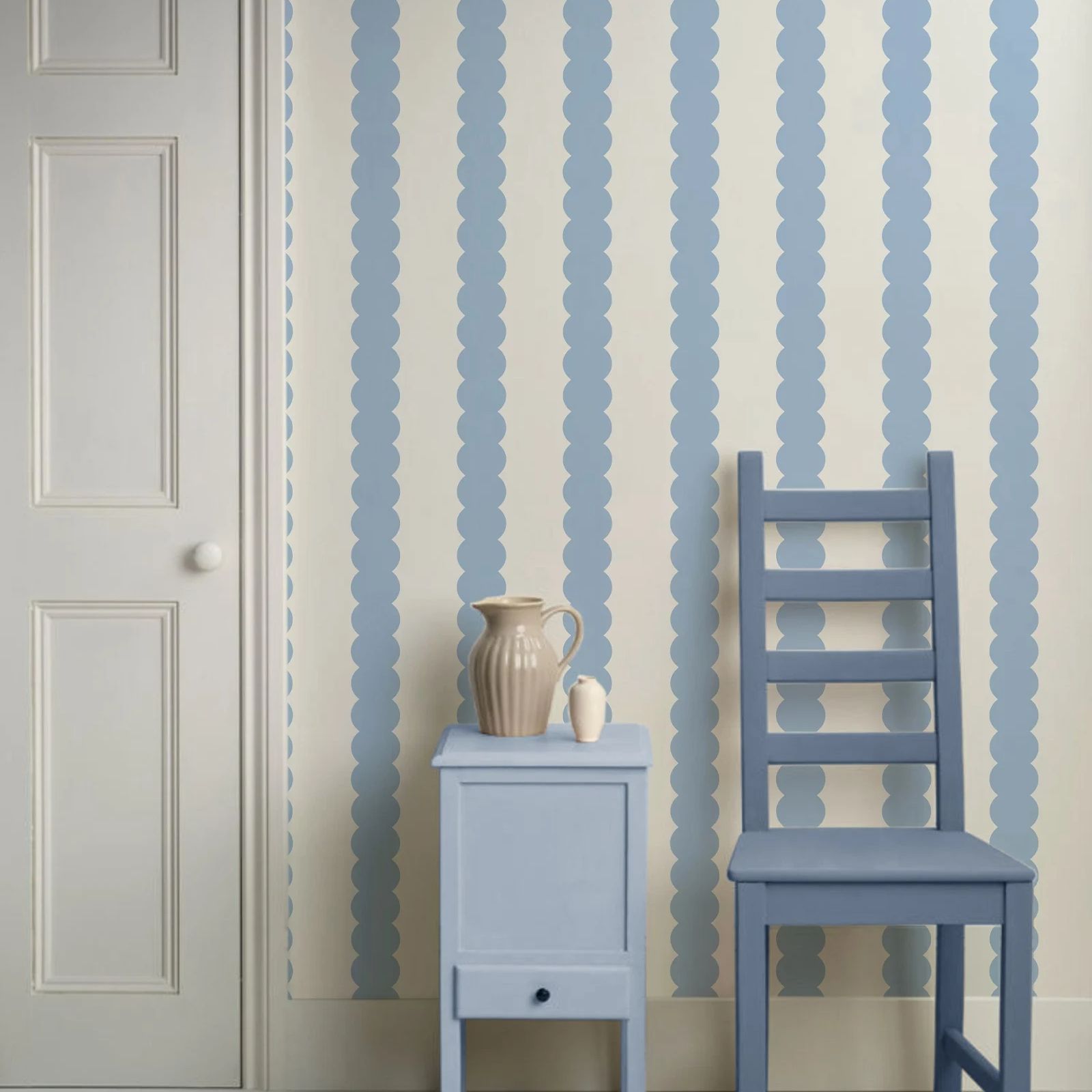 Papel de Parede Adesivo Azul c - Herbal Wallpaper avaliação e preço